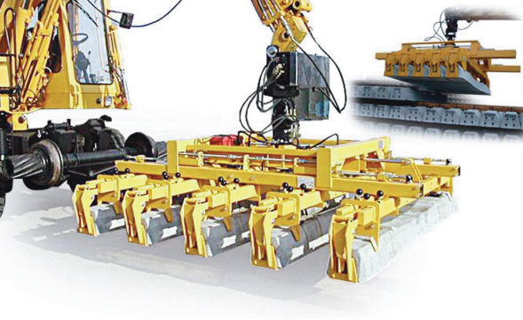 ГИДРАВЛИЧЕСКАЯ ТРАВЕРСА ДЛЯ ШПАЛ 