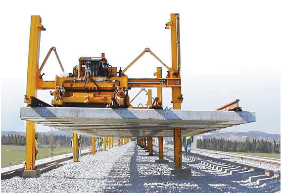 СИСТЕМА УКЛАДКИ И СНЯТИЯ РЕЛЬСОШПАЛЬНОЙ РЕШЕТКИ 