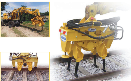 ШПАЛОПОДБИВОЧНЫЙ МОДУЛЬ ДЛЯ ПУТИ И СТРЕЛОЧНЫХ ПЕРЕВОДОВ С 2 ПОДБИВОЧНЫМИ ГОЛОВКАМИ 2 